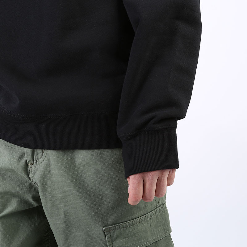 Мужская толстовка Stussy Basic Crew (1914500-black)  - цена, описание, фото 3
